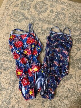 Ugliest Girls' Patriotic One-Piece Swimsuits